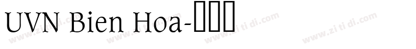 UVN Bien Hoa字体转换